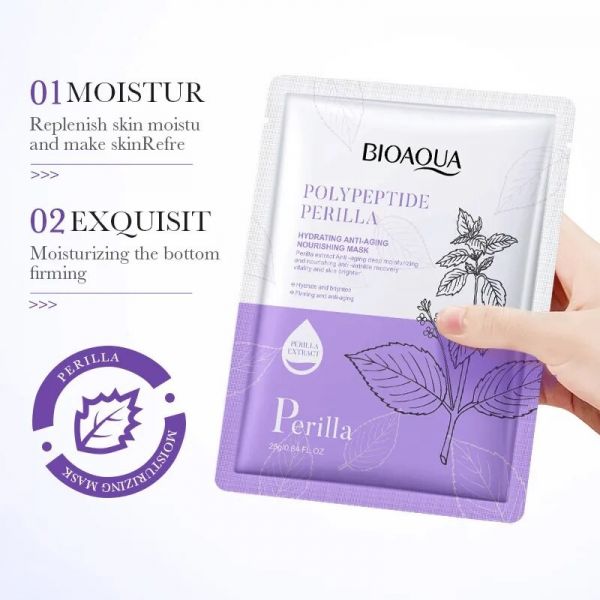 Moisturizing face mask with perilla extract filler effect